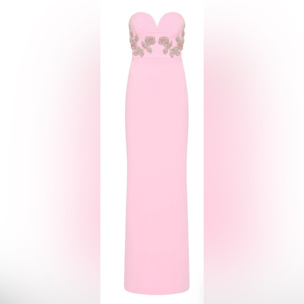 Rebecca Vallance Pink Strapless Dress
